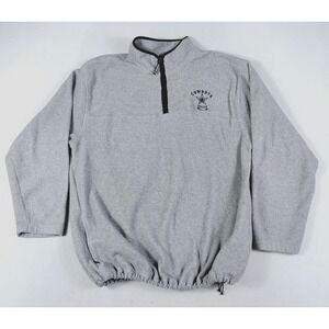 Dallas Cowboys Sweatshirt Mens 2XL Gray NFL Football Quarter Zip Fleece Pullover